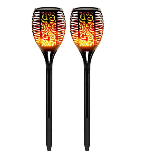 96 Led Flickering Flame Solar Lamp | 2 Pcs | WBM SMART